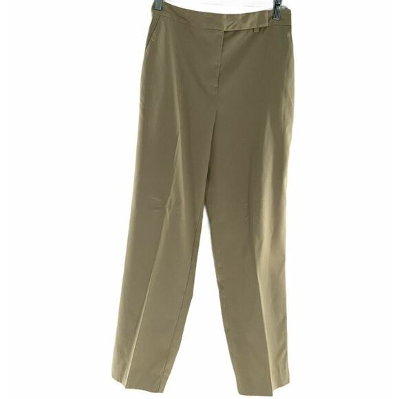 Talbots Pants Women's Size 10 Khaki Brown Stretch Pockets Casual Career Trouser - Picture 4 of 7